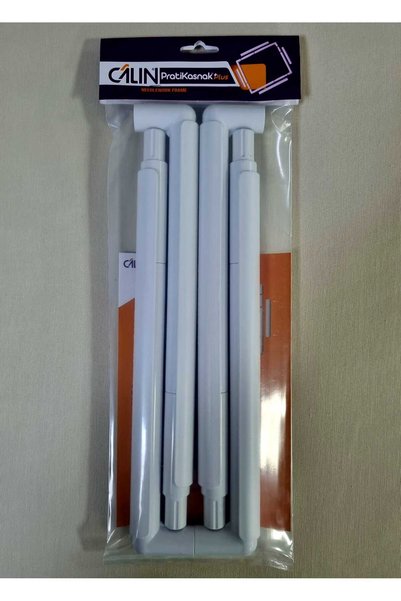 CALIN Câlın Nakış Kasnağı Beyaz Klips 35,5 Cm X 35,5 Cm/pratikasnak Plus