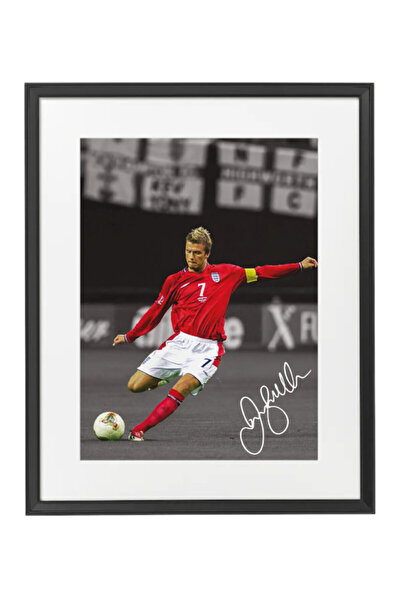 Boomah Accessories David Beckham England Printed Autograph - Framed Poster 50...