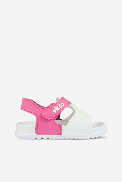 Vicco Sevan Lightweight Baby Girl White/Fuchsia Sandals
