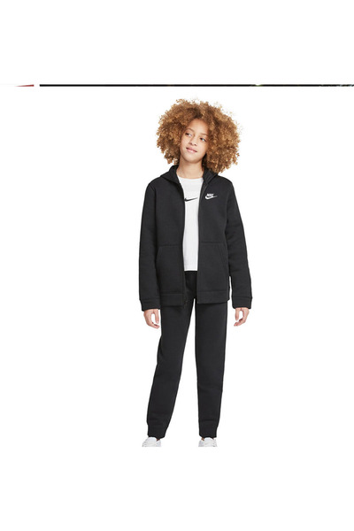Nike Unisex Çocuk Siyah Kapüşonlu Unisex Eşofman Takımı(yousportsewear)