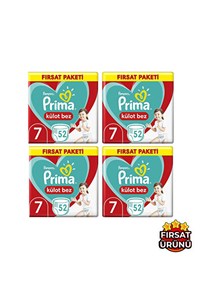 Prima Külot Bez Fırsat Paketi 7 No 52'li x 4 = 208 Adet