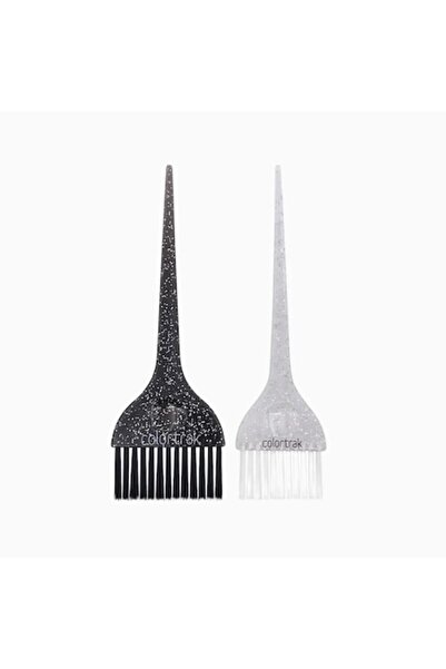 Colortrak Set de 2 pensule late pentru vopsit Galaxy Glitter, gri/negru