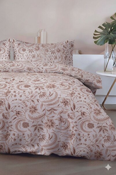 FAVORA Odeon Double 100% Cotton Duvet Cover Set - Beige