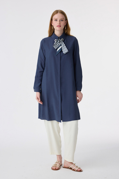Zühre T-1657 Valea Tunic 38-46 Navy Blue Tunic 1657