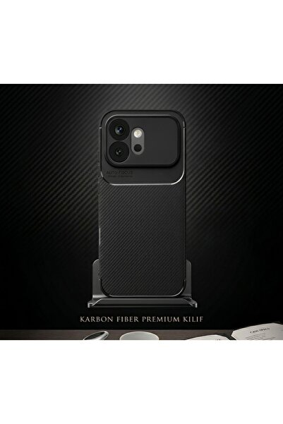 TechTrove Honor 600 İçin Uyumlu Kamera Korumalı Darbe Emici Karbon Fiber Dese...