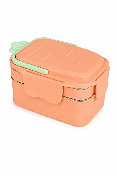 MUGGLE Ms-38 Stainless Steel 2-Tier Lunch Box with Compartments, Leak-Proof, ...