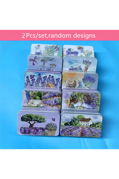 Choice1 YHK02 2Pcs Square Tins Box Cards/Jewelry/Perfume Packaging Box Drawer...