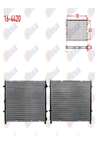 VOLKSWAGEN TRANSPORTER MOTOR SU RADYATÖRÜ 1990-2003 MODELLER ARASI OEM 701121253