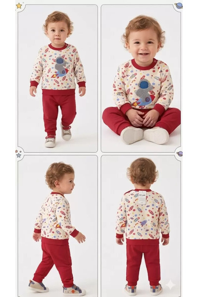 DMR Elegance 6/18 Month Galaxy Printed Baby Set