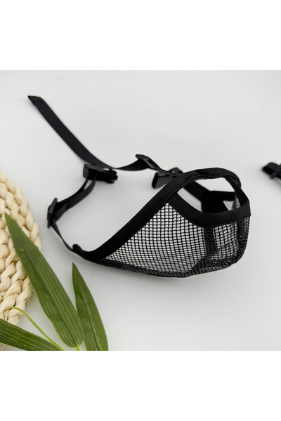 choice2 L black Dog Muzzle Short Nosed Dog Go Out Walking Dog Anti Bite Preve...