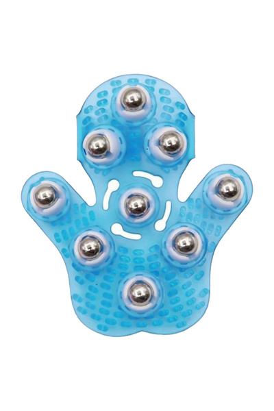 Choice1 Blue Handheld 360 Degrees Massage Ball Palm Shaped Massage Tool with ...