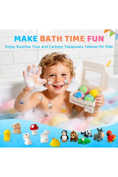 Super Bath Bomb Köpüren Sürpriz Oyuncaklı Banyo Bombası, Çocuklar için Sürpri...