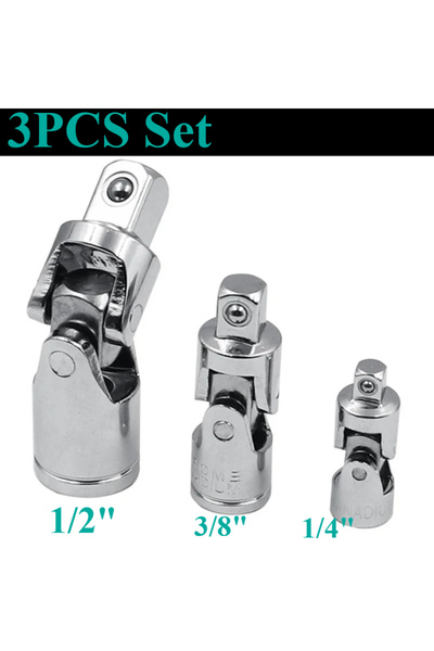 Choice9 90Degree 3PCS Universal Set Ratchet Angle Extension Bar Socket Adapte...