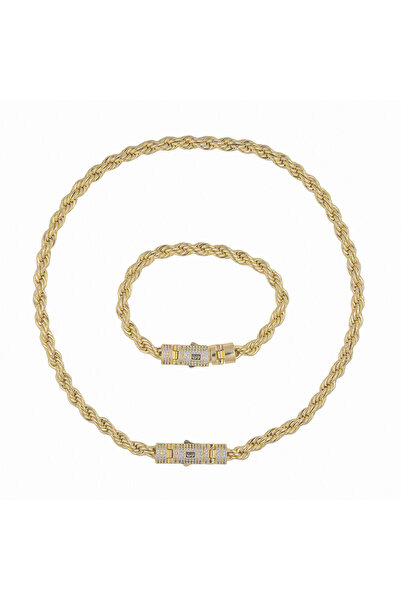 Valuxy Monaco 4mm Rope Gold Set