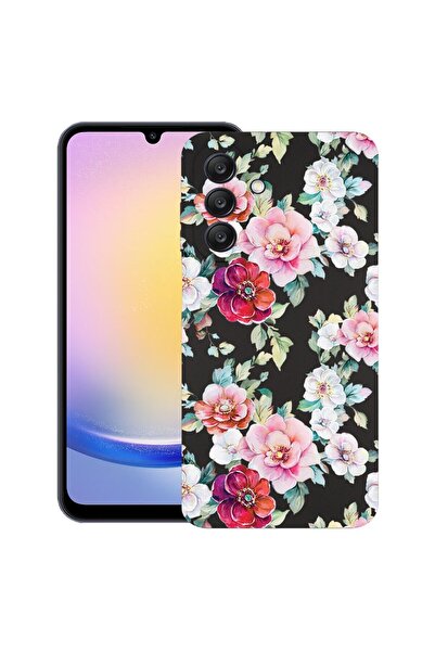 bestcase Ултра тънък TPU калъф, съвместим със Samsung Galaxy A54 5G, Флорален...
