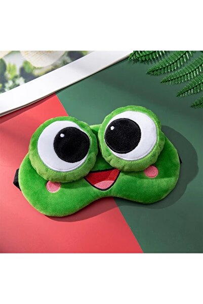 Choice Type A Lovely Cartoon Frog Sleep Eye Mask Skin-friendly Breathable Sha...