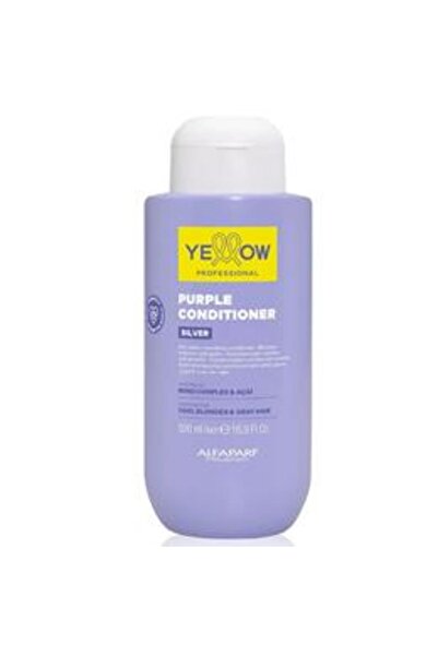 YELLOW Balsam Anti-Galben pentru Par Blond sau Gri - Professional Silver Purp...