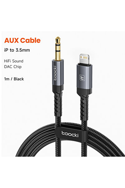 Choice كابل Toocki بطول 1 متر، محول USB-C إلى مقبس 3.5 ملم، كابل صوت Aux ذكر ...
