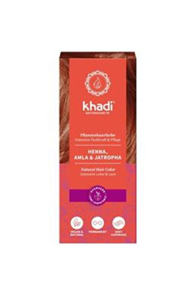 khadi Vopsea Henna cu Amla si Jatropha Rosu - Khandi Hair Color, 100 g