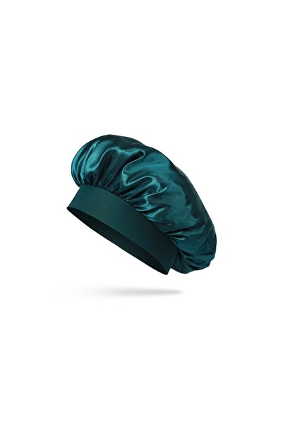 Choice3 green Silk Satin Bonnet for Sleeping Large Wide Soft Band Sleep Cap W...