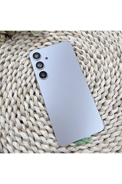 Choice3 غطاء خلفي زجاجي رمادي لهاتف S24 Plus S24+ 5G SM-S926B، غطاء البطارية،...