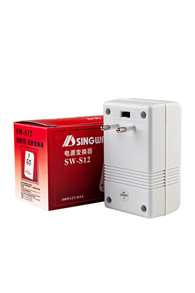 Choice EU Plug SW S12 110V 220V Dual Voltage Transformer 100W Travel Adapter ...