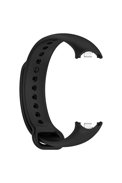 Choice حزام سيليكون أسود لساعة Mi Band 9 8، أربطة ساعة رياضية، سوار معصم، Mib...