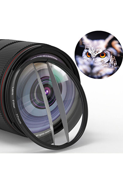 Choice10 77mm Two 58mm-82mm Optical Glass Prism Professional Camera Effect Le...
