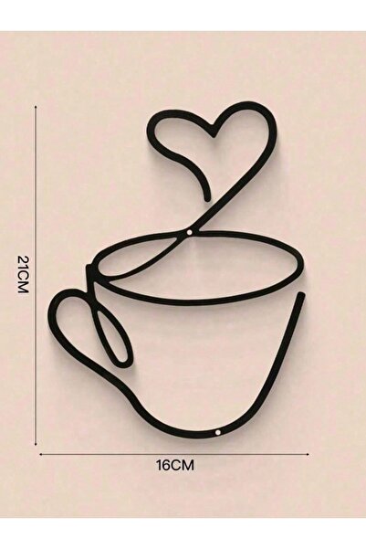 choice2 TY3718-02B CIFBUY Set of 3 Metal Coffee Cup Wall Art, Modern Farmhous...