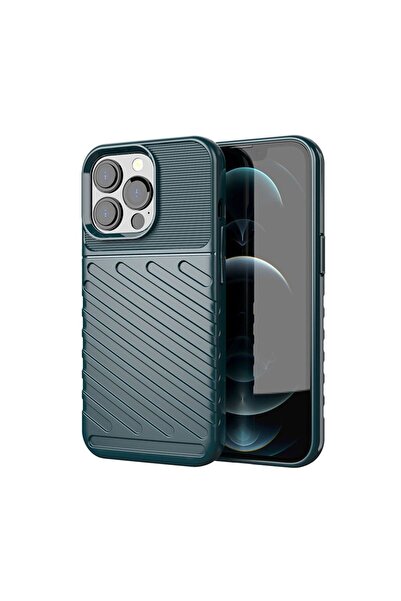OEM Θήκη Κινητού Thunder Case Flexible Tough Rugged Apple iPhone 13 Pro Πράσινο
