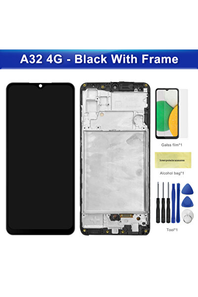 Choice1 Black With Frame For A32 4G Tested A325 A325F A325F/DS A325M A325N LC...