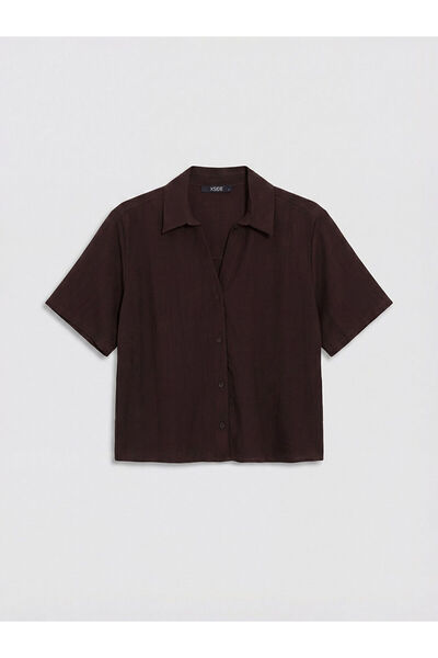 LC Waikiki Nevavm Krinkle Women's Shirt with Difference
