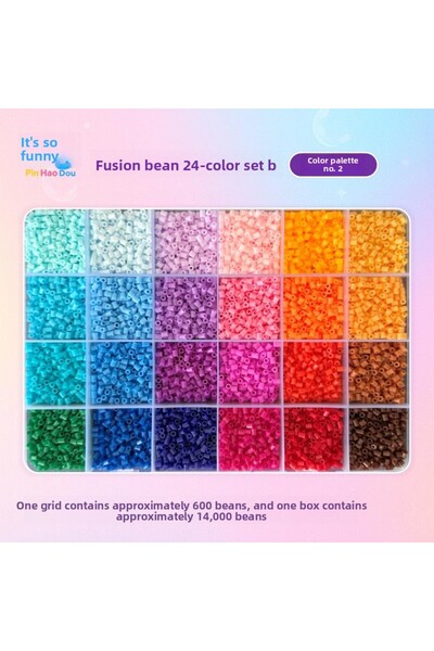 Choice1 HPD-02B 14000PCS Fuse Beads Box Pixel Puzzle Iron Beads For Kids Iron...