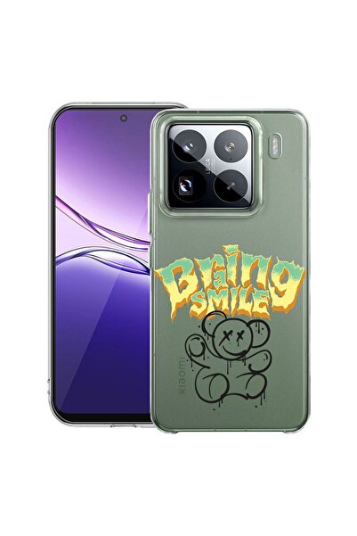 bestcase Прозрачен тънък силиконов калъф, съвместим с Xiaomi 15, дизайн  "Плю...