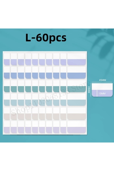 Choice5 ألوان فاتحة - L 60/240 قطعة علامات تبويب لاصقة متعددة الألوان قابلة ل...