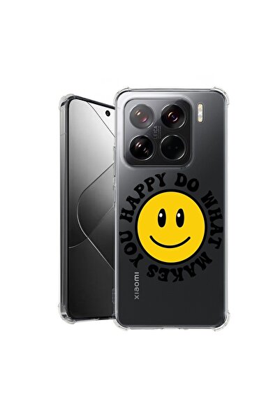 bestcase ¬Æ Husa pentru Xiaomi 15 Pro, Anti Shock 1.5MM, Happy Smiley, Protec...