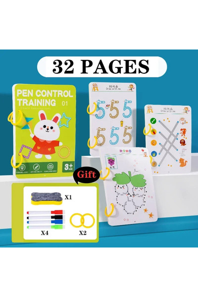 choice2 32 صفحة - كتاب تدريب سحري قابل لإعادة الاستخدام مع قلم وممحاة - كتاب ...