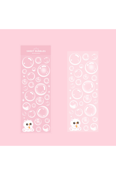 choice2 WHITE Korean Stickers Wholesale Original Transparent Bubble Ins Style...