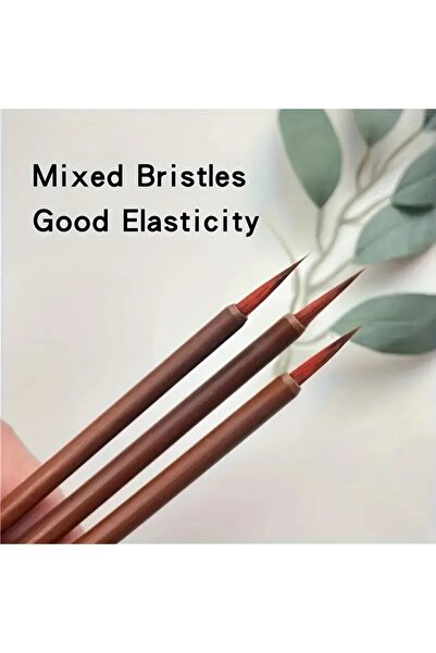 choice2 3PCS 3-20pcs Detail Paint Brush Fine Pointed Tip Miniature Brushes Fo...
