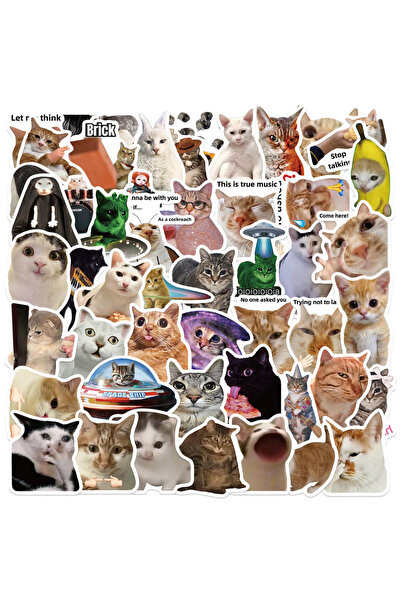 Choice 50pcs 50pcs Cute Funny Cat MEME Animals Graffiti Stickers Phone Guitar...
