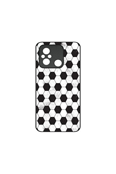 bestcase Λεπτή Γυάλινη Θήκη, Συμβατή με Xiaomi Redmi 12C, Σχέδιο Ποδοσφαίρου,...