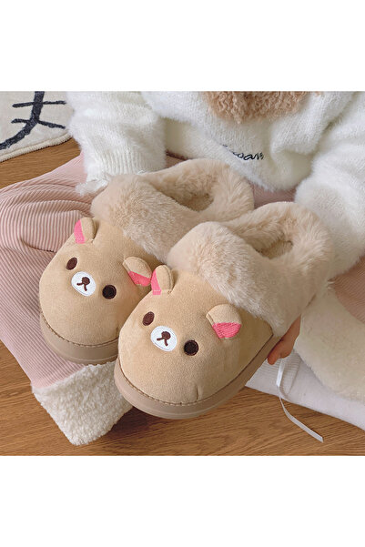 Choice1 Bandai 38-39 C Kawaii Cute Bear Rilakkumas Wearing Cotton Shoes Outsi...