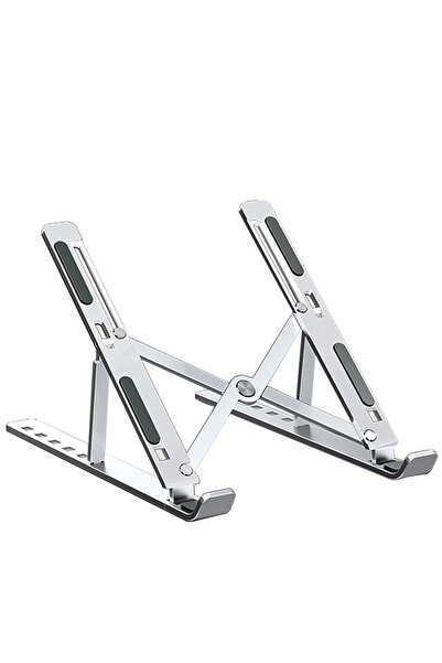 Choice Silver Aluminum Alloy Laptop Holder Stand Nonslip Foldable For HP MacB...
