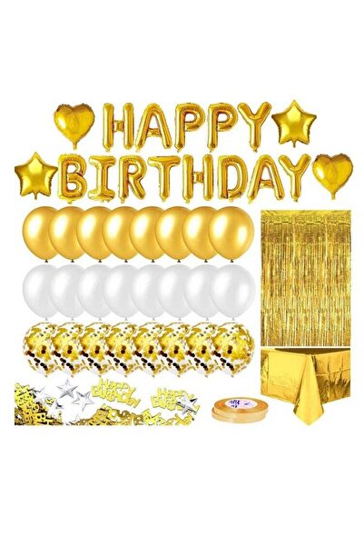 Generic 46-Piece Happy Birthday Party Balloons Balloons,Gold Birthday Party D...