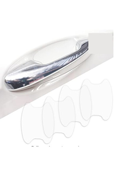 Choice3 Transparency 4 Pieces of Car Door Handle Protective Film, Carbon Fibe...