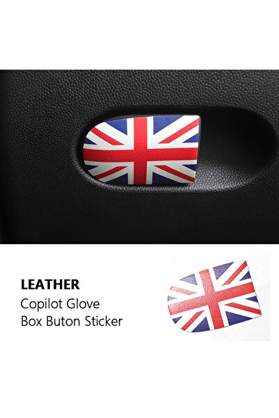 Choice29 F60 Union Jack 1PC Car Glove Box Handle Decorative Storage Box leath...