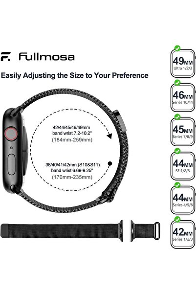 Fullmosa ZTECH Replacement Watch Band Compatible with Apple Watch 42MM