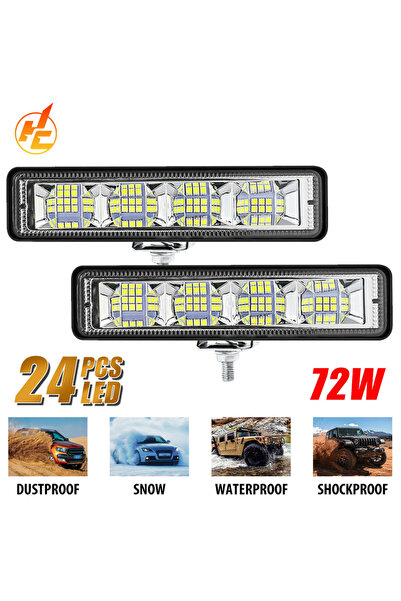 Choice 1PCS 1PCS 72W Car Work Light LED Bar 4x4 24 LED Working Bar Offroad SU...