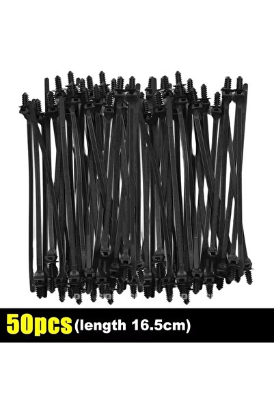 Choice3 50pcs Auto Nylon Wire Harness Fixing Cable Tie Push Mount Zip Strap S...
