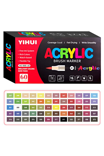 Choice4 60 Children's Marker Pen Set - 12/24/36/48/60 Colors Opaque Artistic ...